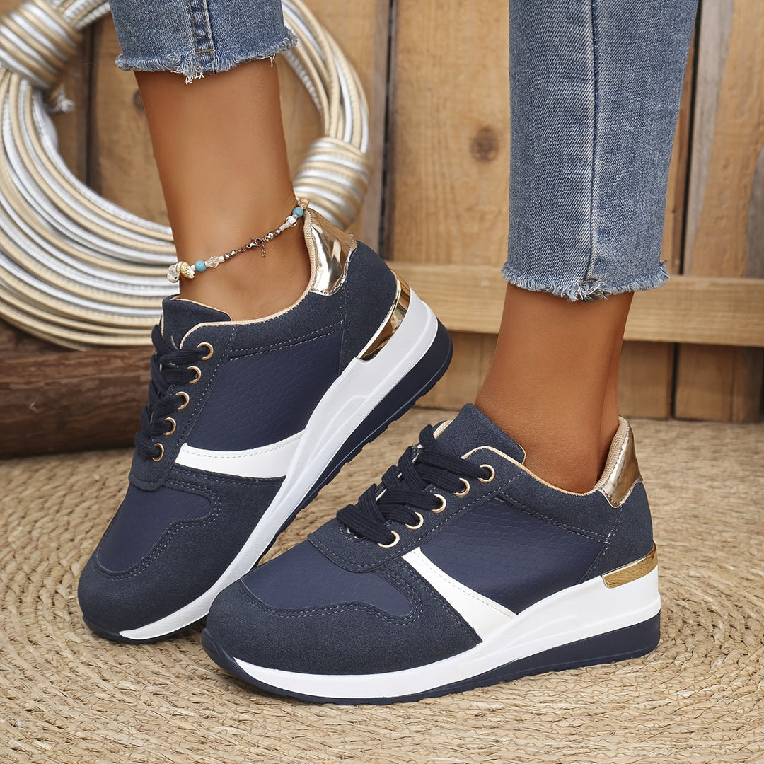 Metallic Accent Sneakers