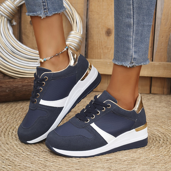 Metallic Accent Sneakers