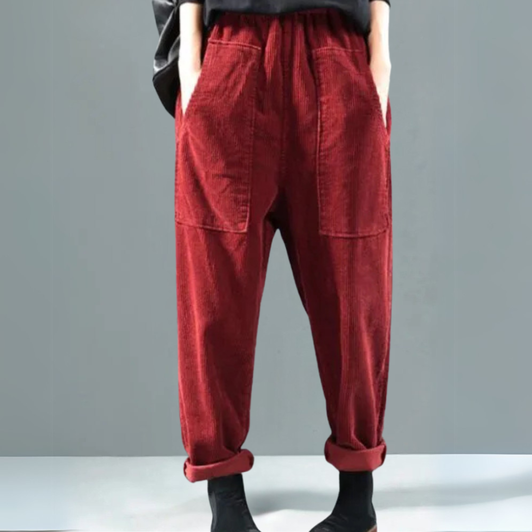Autumn Corduroy Relaxed Pants