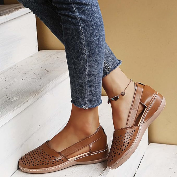 Breezy Comfort Cutout Flats