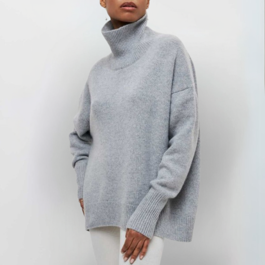 Arctic Sky Oversized Turtleneck Sweater