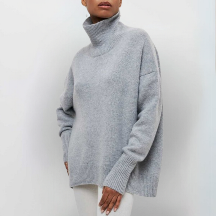 Arctic Sky Oversized Turtleneck Sweater