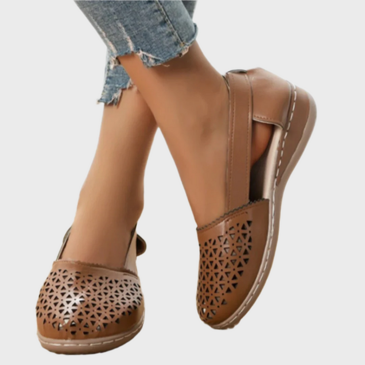 Breezy Cutout Comfort Flats