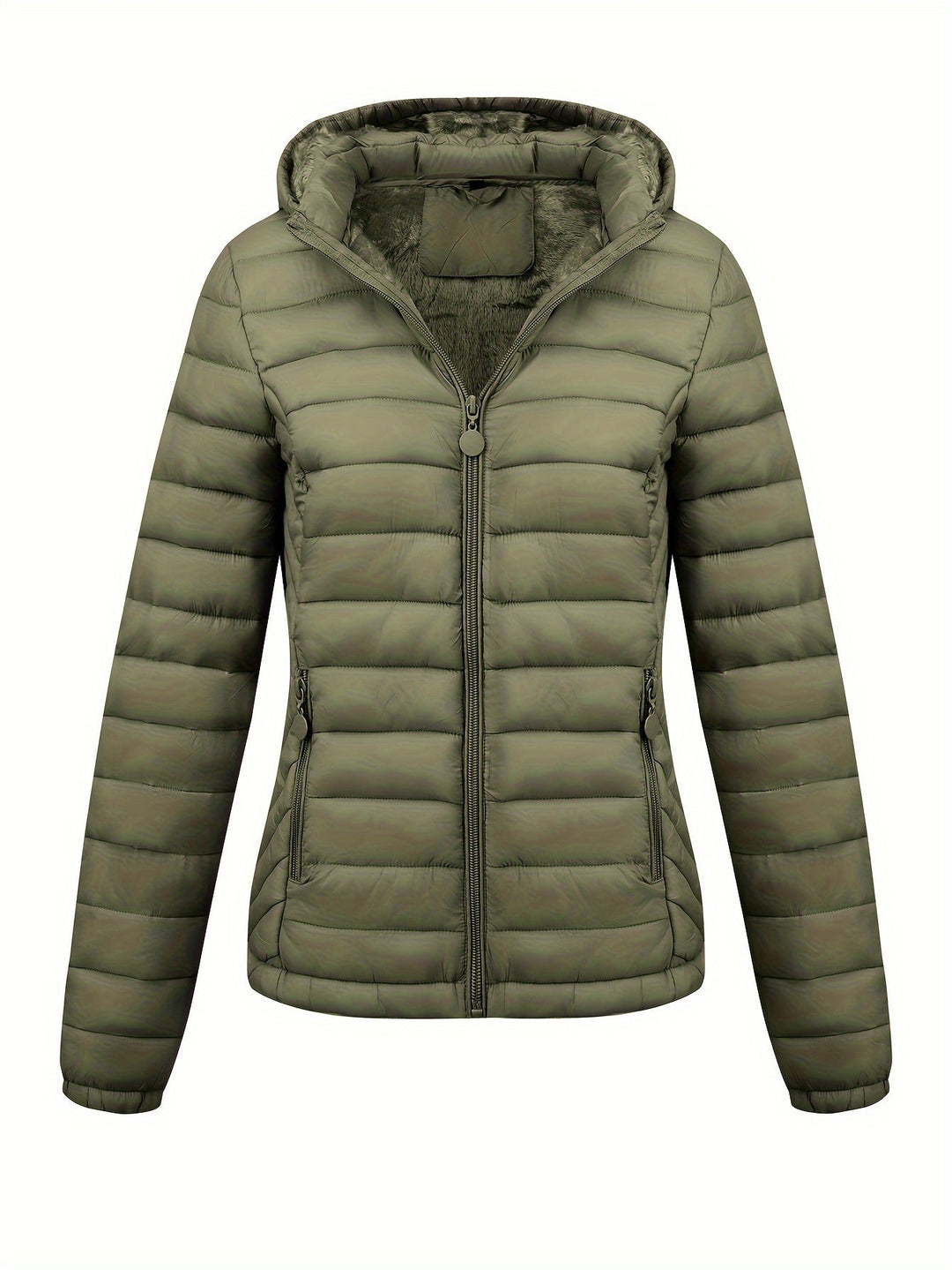 Amber Glow Puffer Jacket