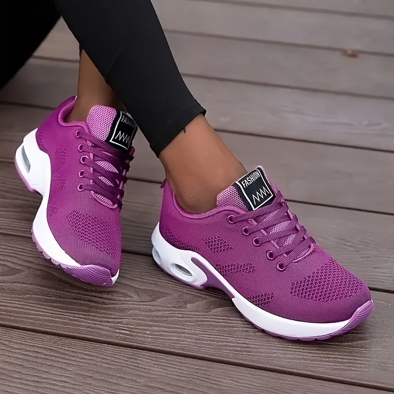 AeroFlex White Air-Cushion Sneakers