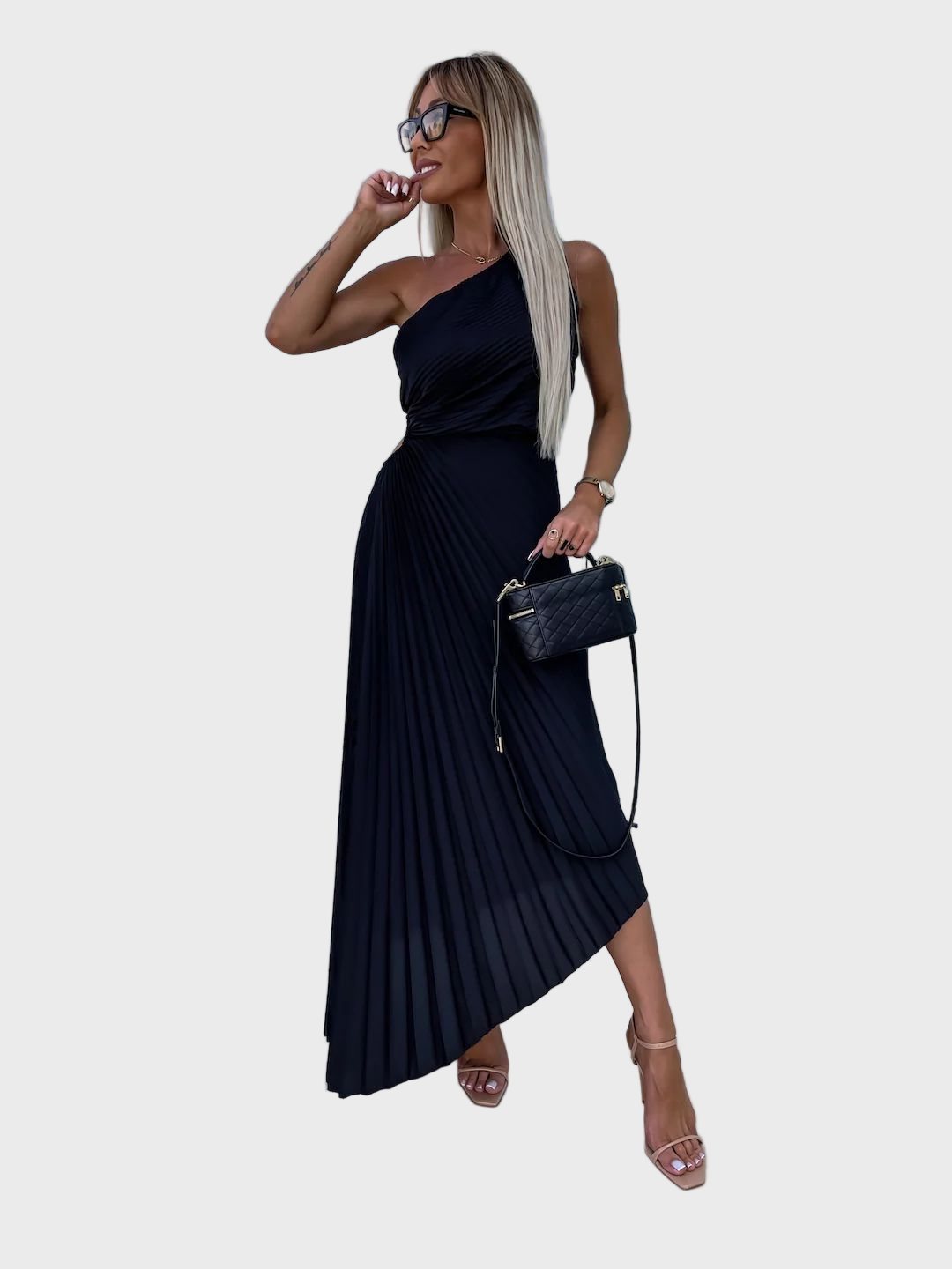 Radiance Pleated Midi Dress