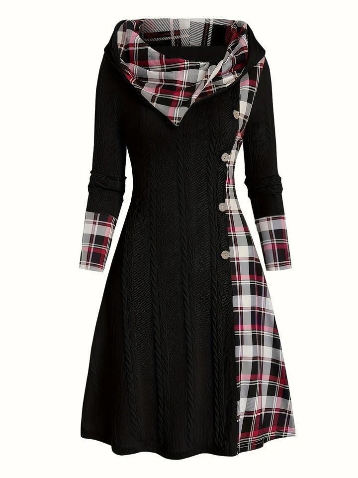 Highland Plaid Knit Dress