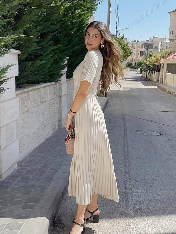 Casual Striped Maxi Dress