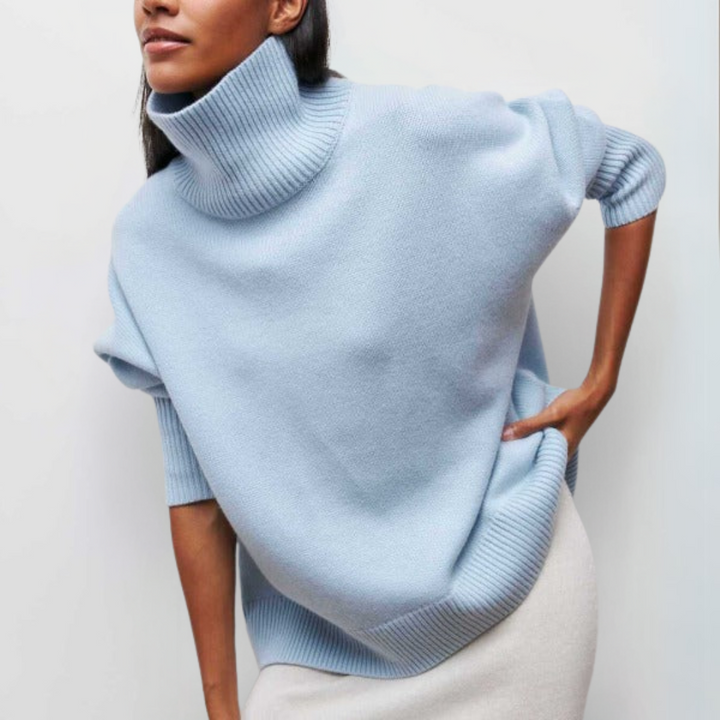 Arctic Sky Oversized Turtleneck Sweater