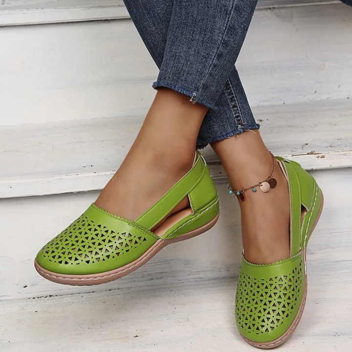 Breezy Comfort Cutout Flats