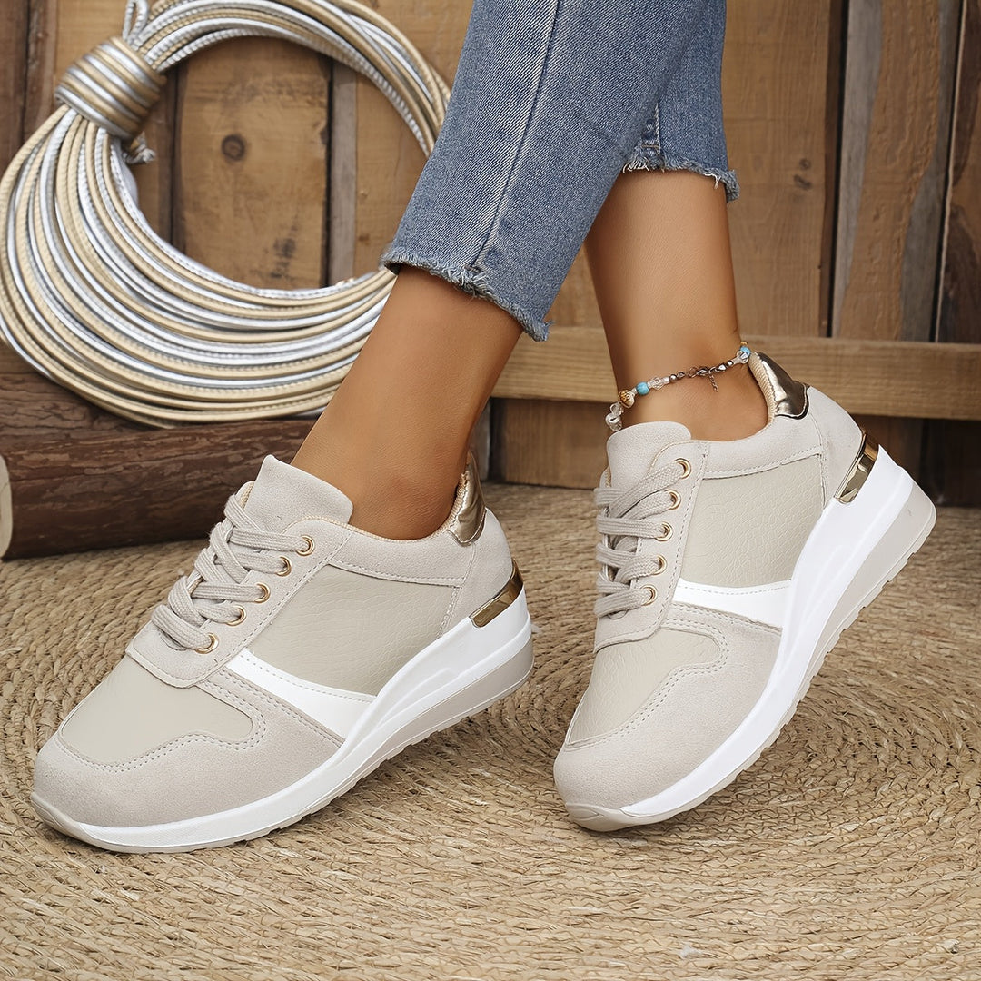 Metallic Accent Sneakers