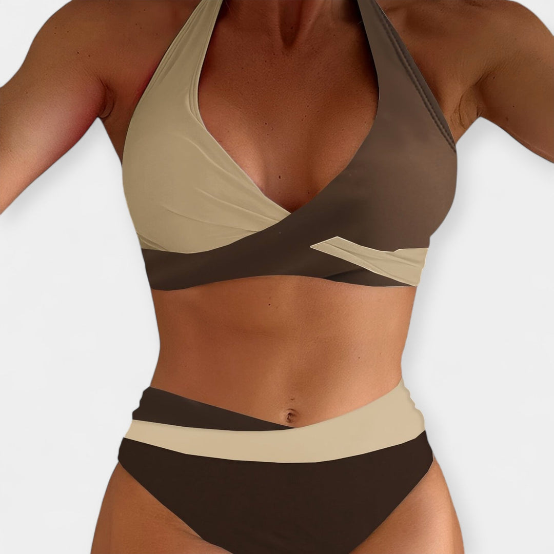 Bikini with Cross Neckline