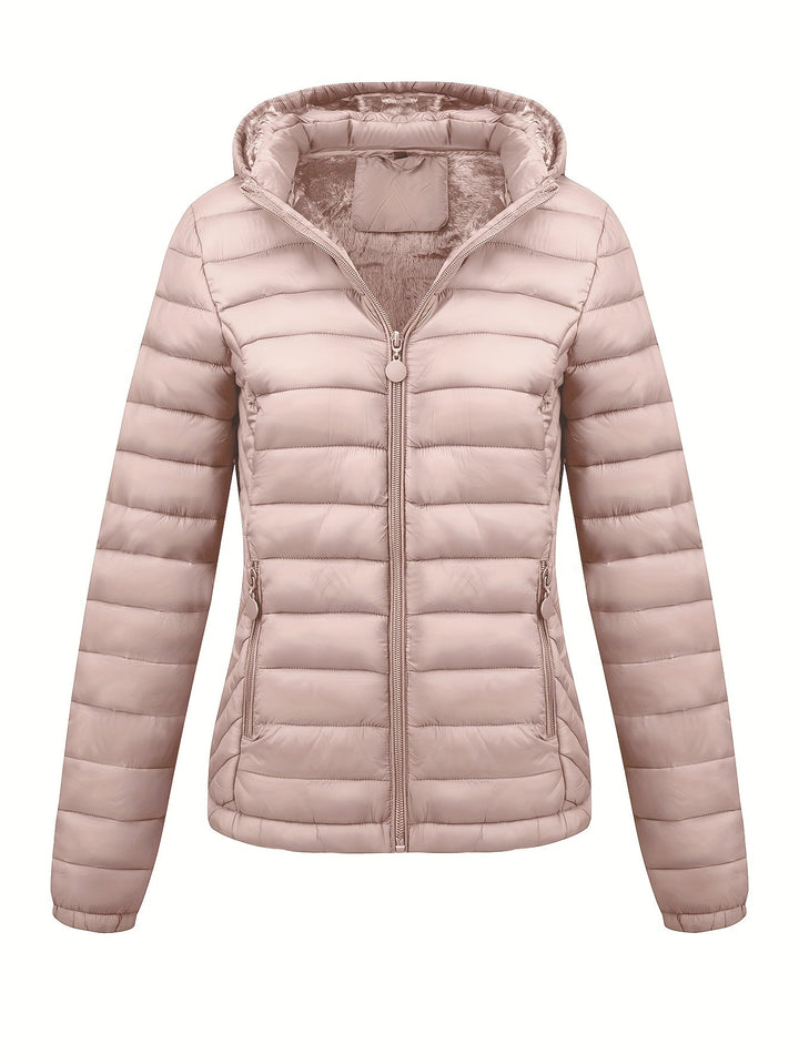 Amber Glow Puffer Jacket