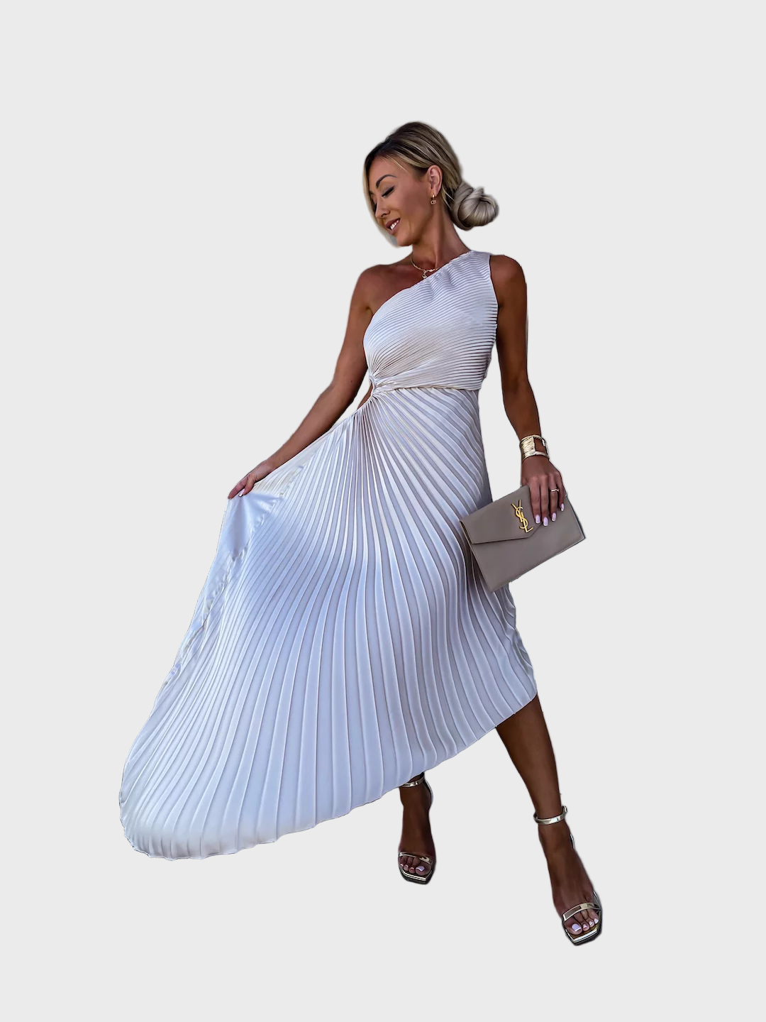 Radiance Pleated Midi Dress