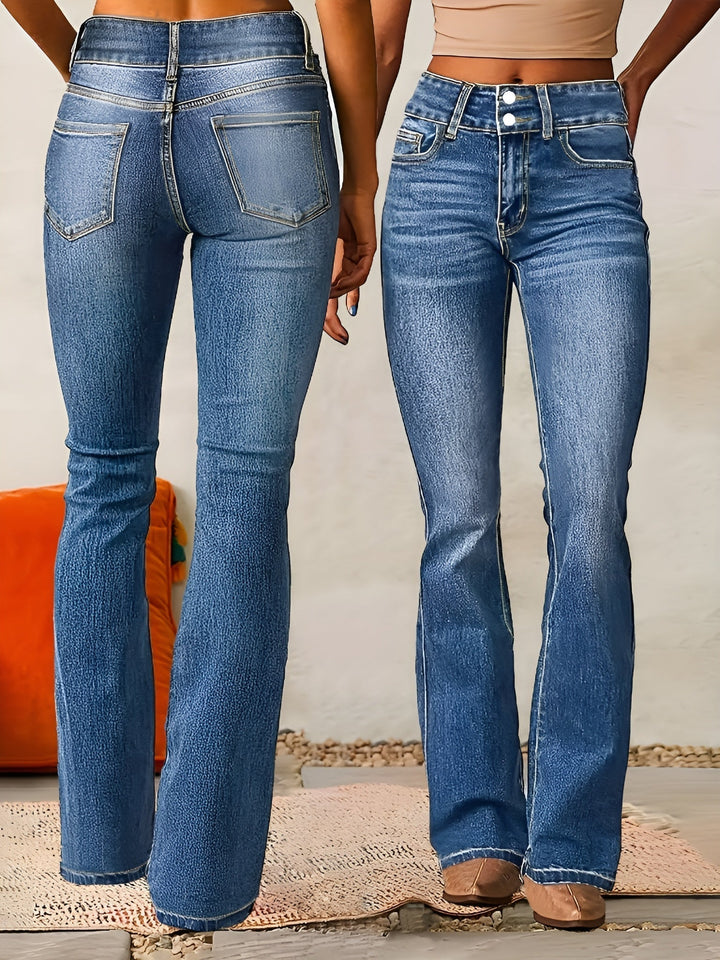 High Rise Flare Denim Jeans