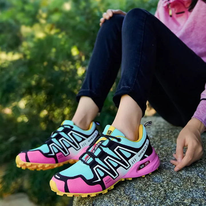 Vibrant Outdoor Trail Sneakers