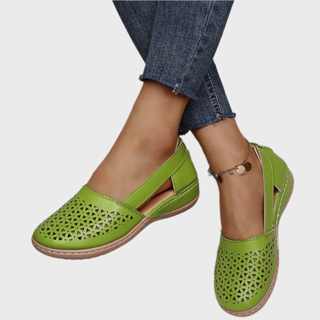 Breezy Cutout Comfort Flats