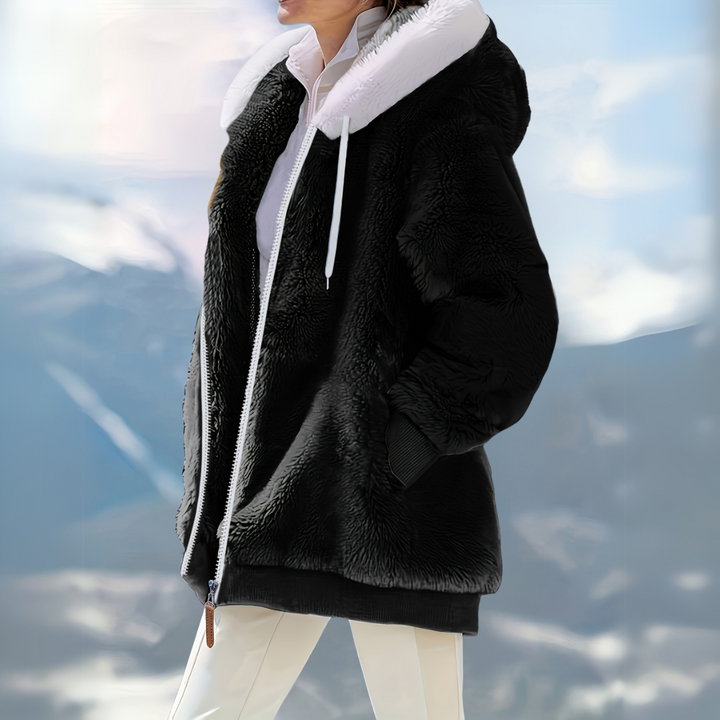 Arctic Bliss Faux Fur Hoodie