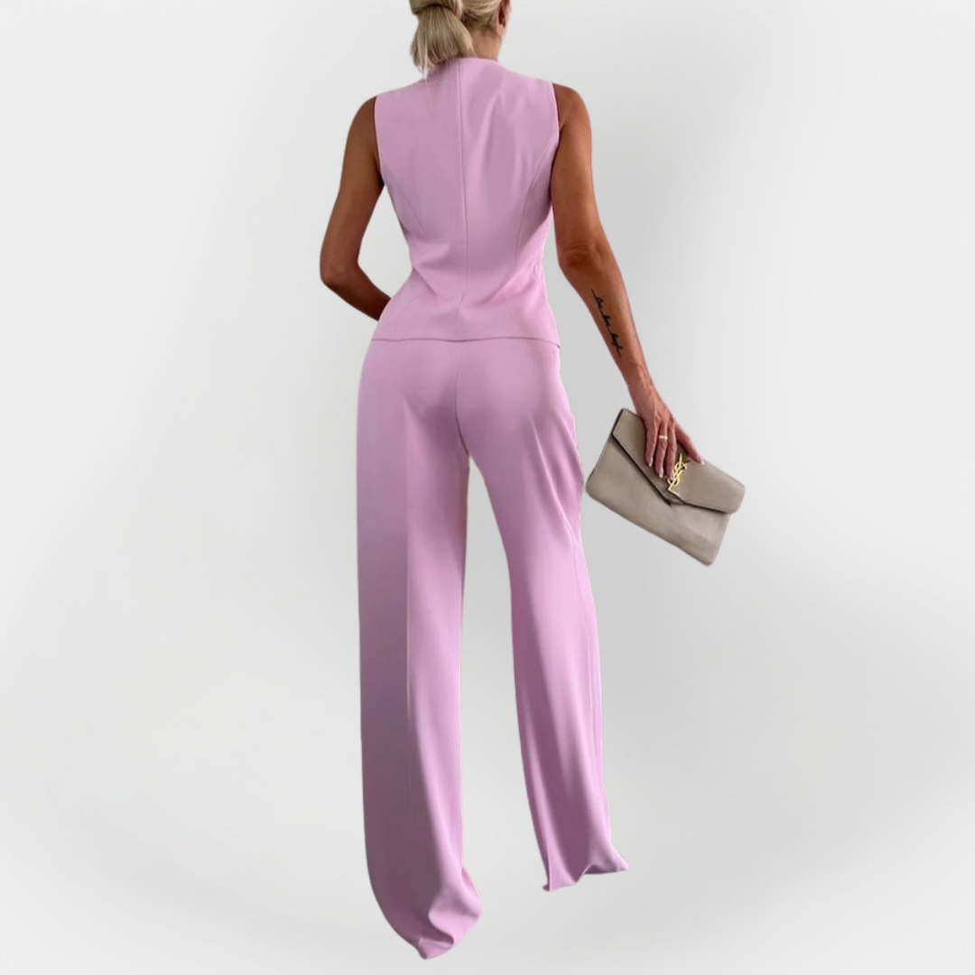 Elegant Pants Set with Sleeveless Top