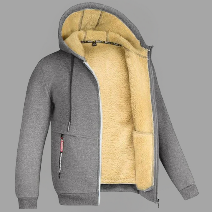 Arctic Navy Sherpa-Lined Hoodie