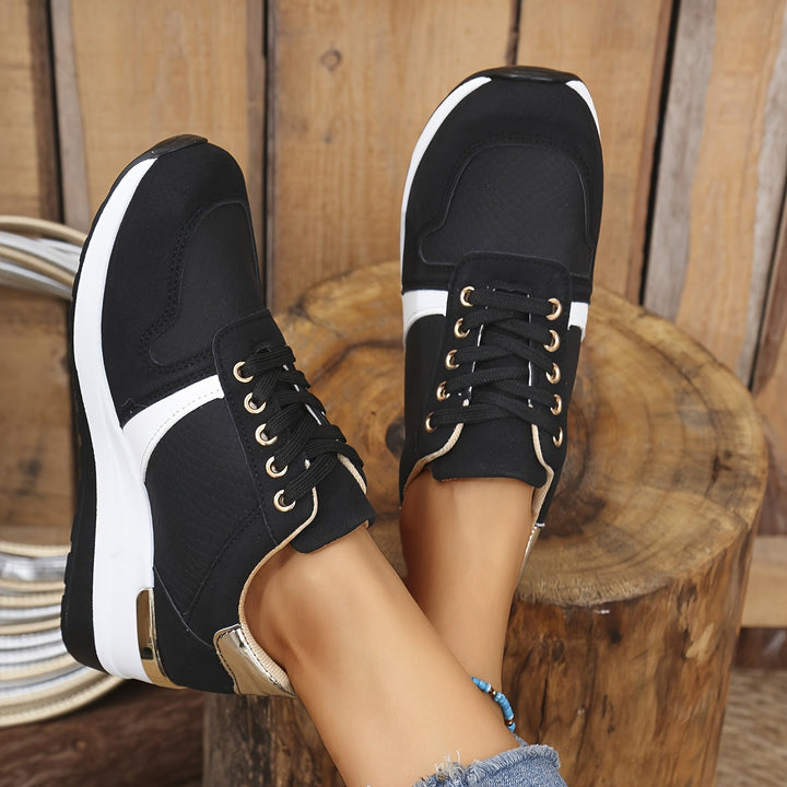 Metallic Accent Sneakers
