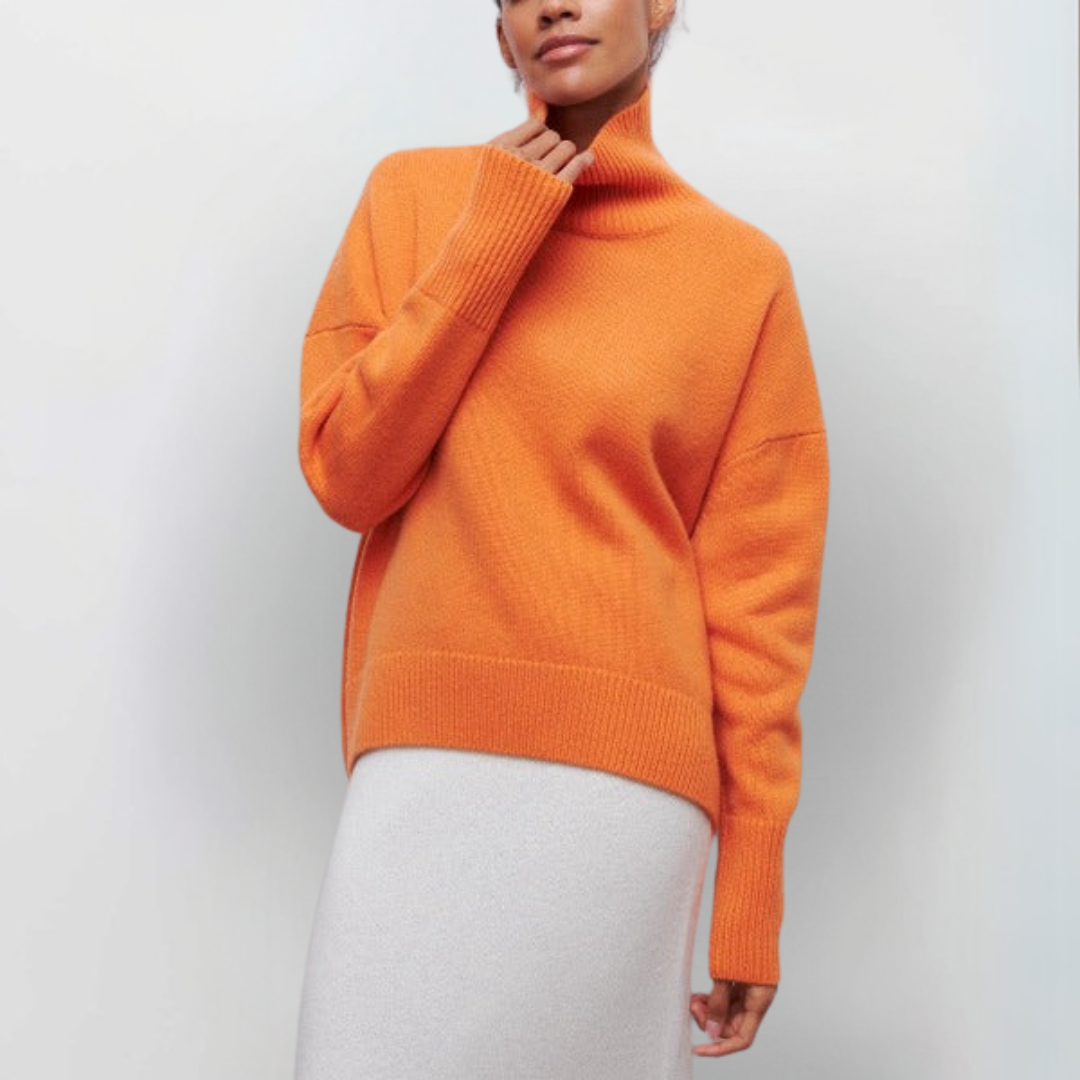 Arctic Sky Oversized Turtleneck Sweater