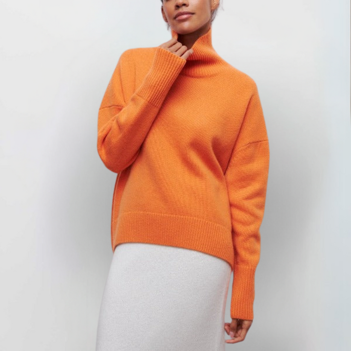 Arctic Sky Oversized Turtleneck Sweater