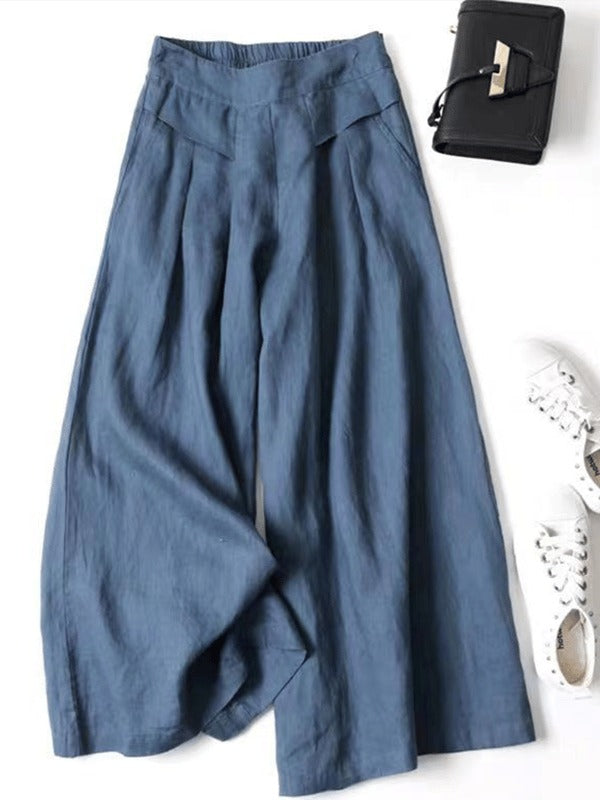 Coastal Breeze Wide-Leg Linen Pants