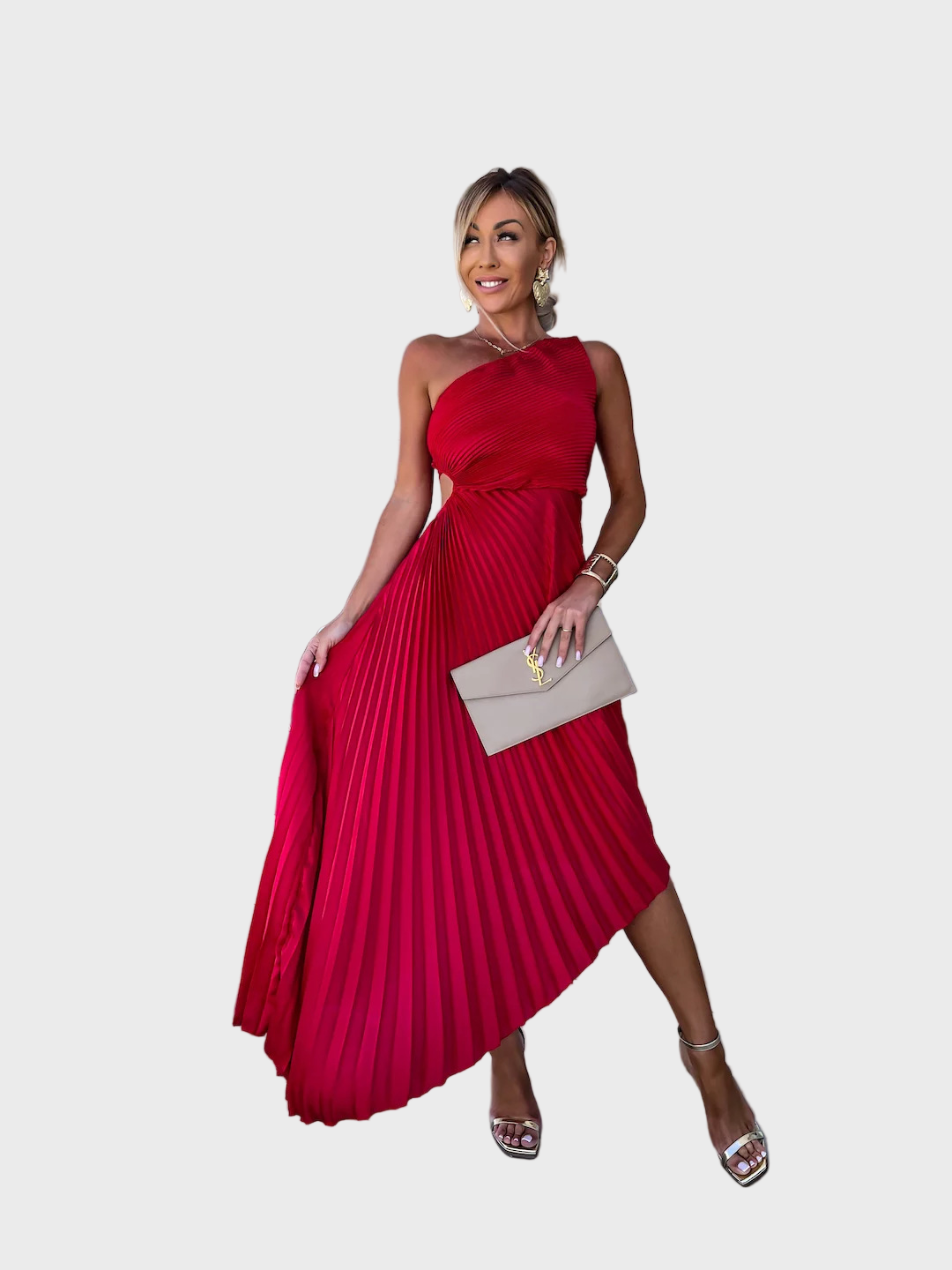 Radiance Pleated Midi Dress