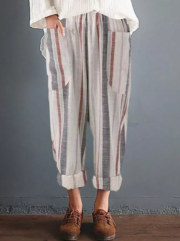 Striped Relaxed Pants