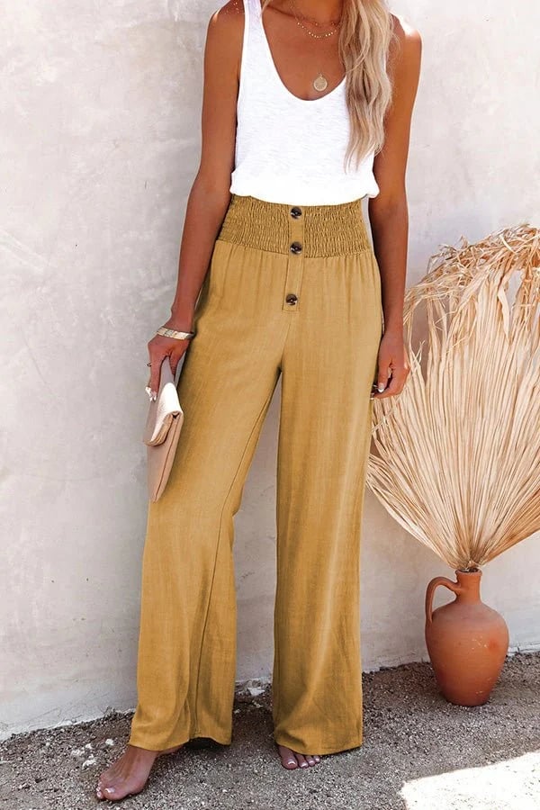 Sage Breeze High-Waist Pants