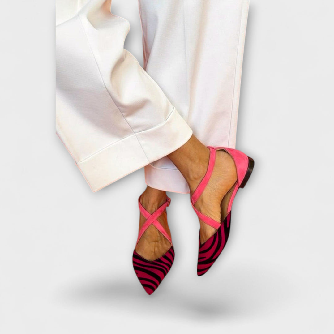 Pink Power Zebra-Flats