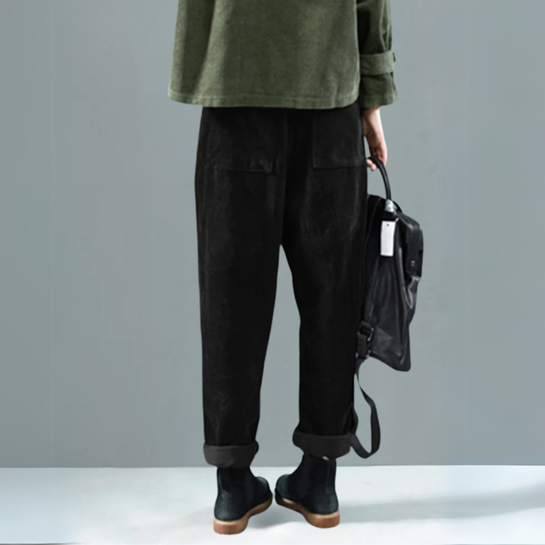 Autumn Corduroy Relaxed Pants