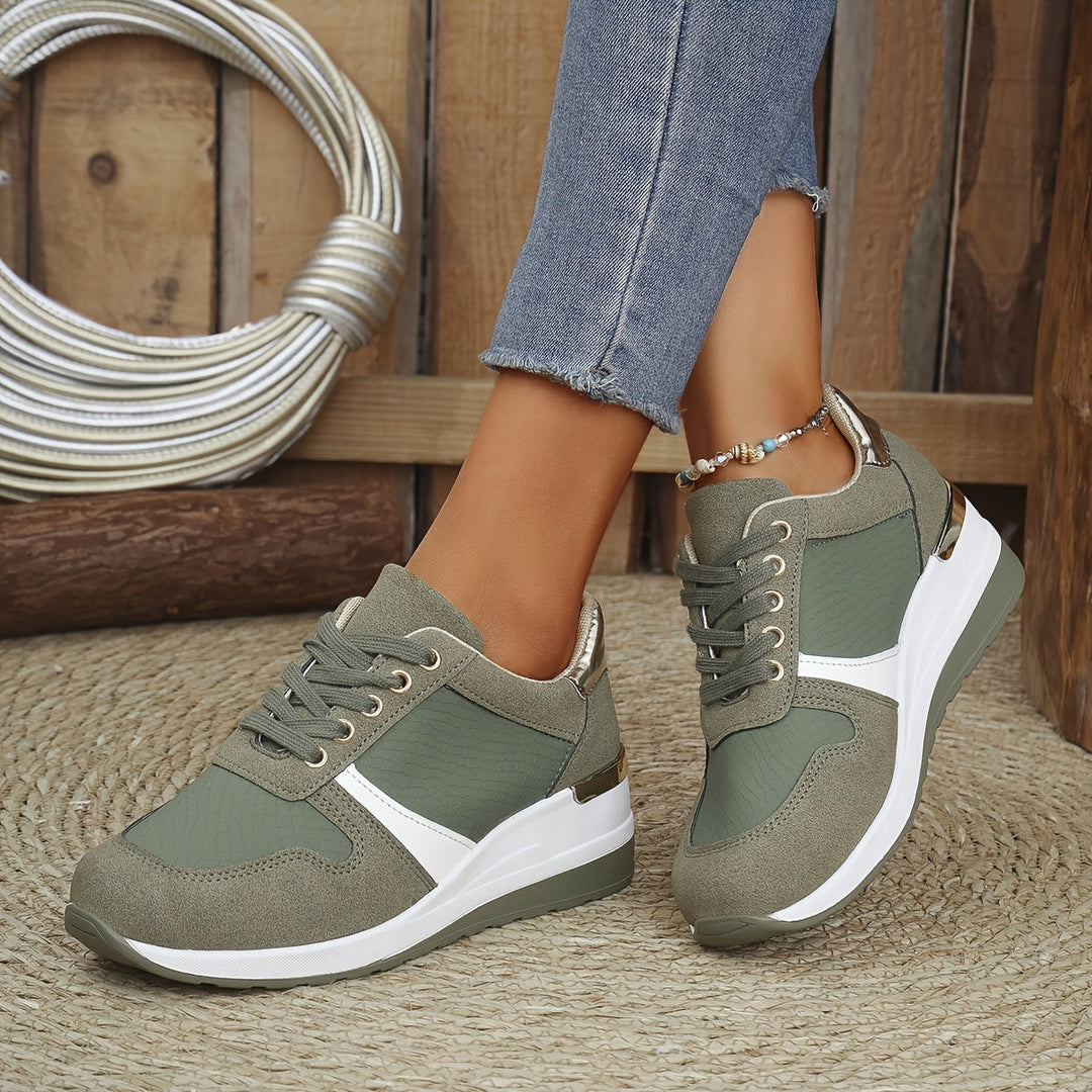 Metallic Accent Sneakers