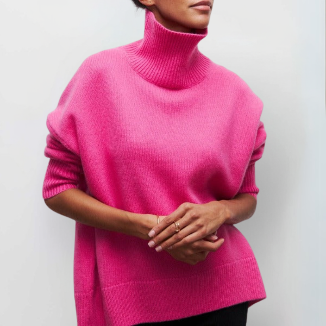 Arctic Sky Oversized Turtleneck Sweater