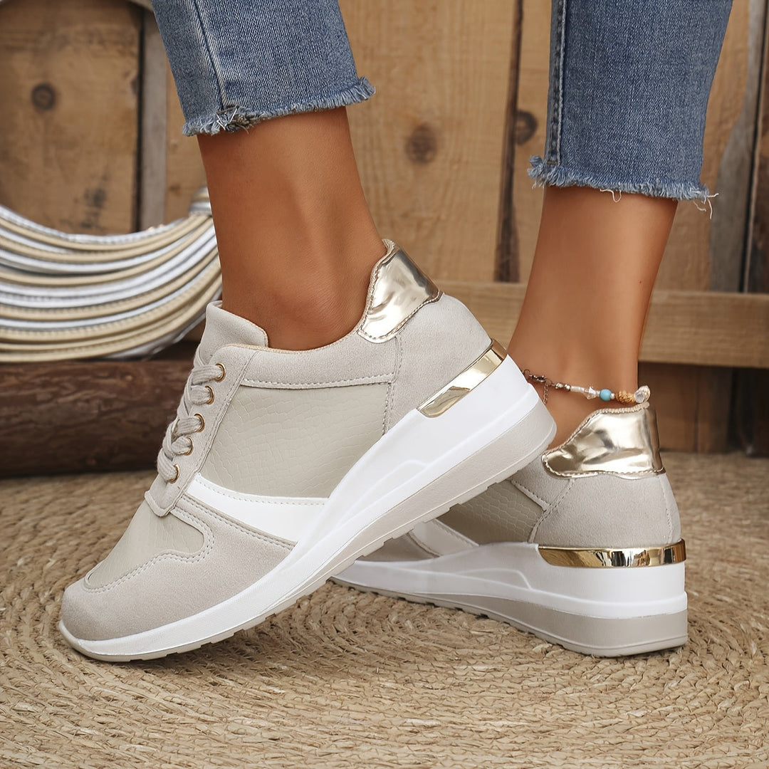 Metallic Accent Sneakers
