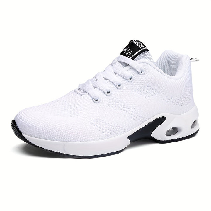 AeroFlex White Air-Cushion Sneakers