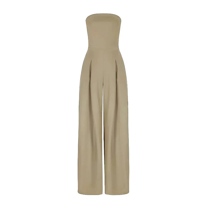 Full-Length Jumpsuit with Strapless Corset