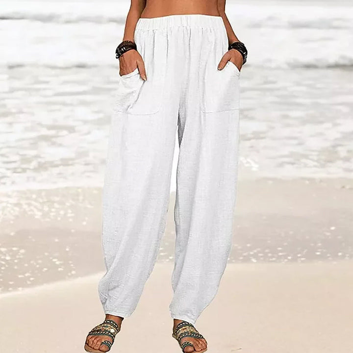 Coastal Breeze Relaxed Linen Pants