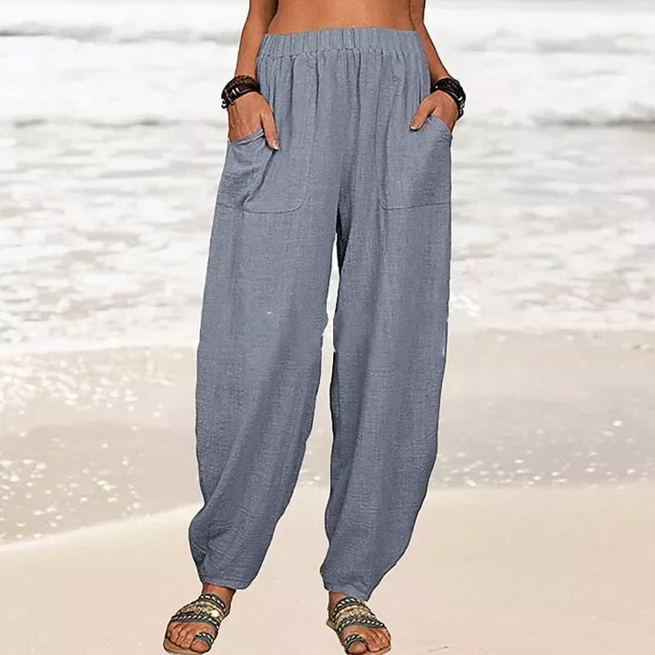 Coastal Breeze Relaxed Linen Pants