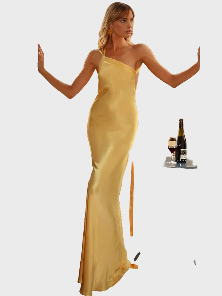 Sleek Backless Maxi Dress