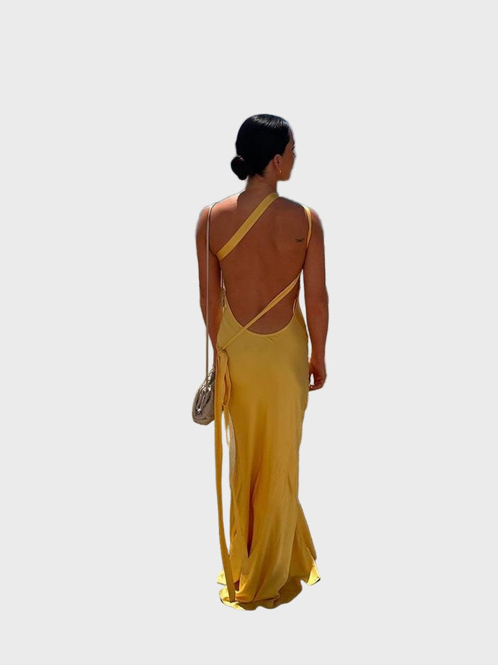Sleek Backless Maxi Dress