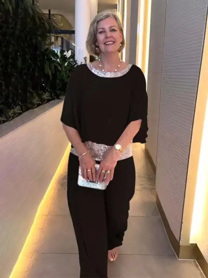 Radiant Grace Evening Jumpsuit
