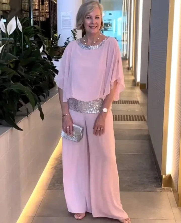 Radiant Grace Evening Jumpsuit