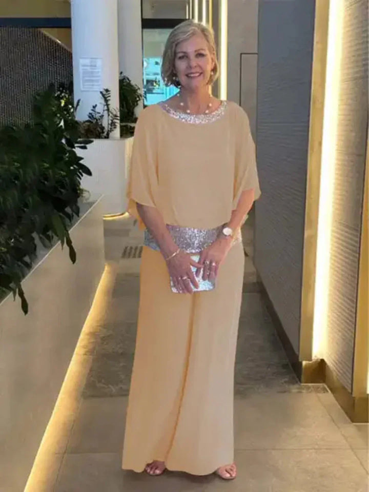 Radiant Grace Evening Jumpsuit