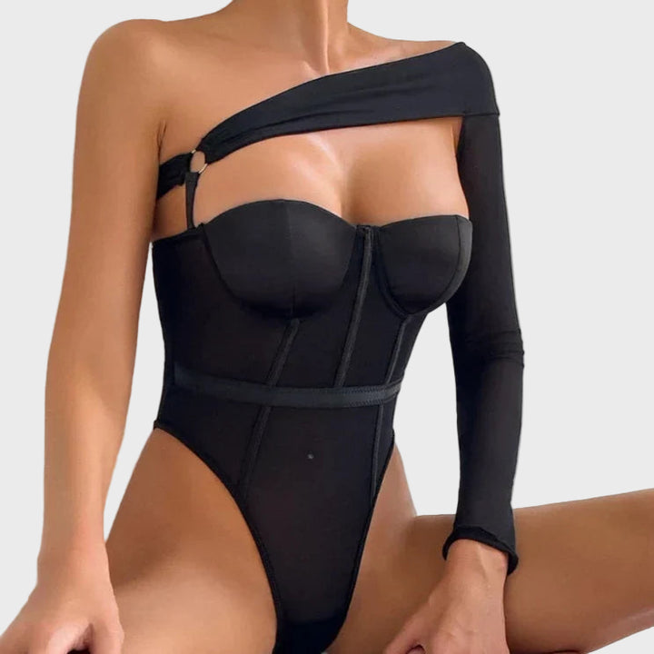 Midnight Muse One-Shoulder Bodysuit