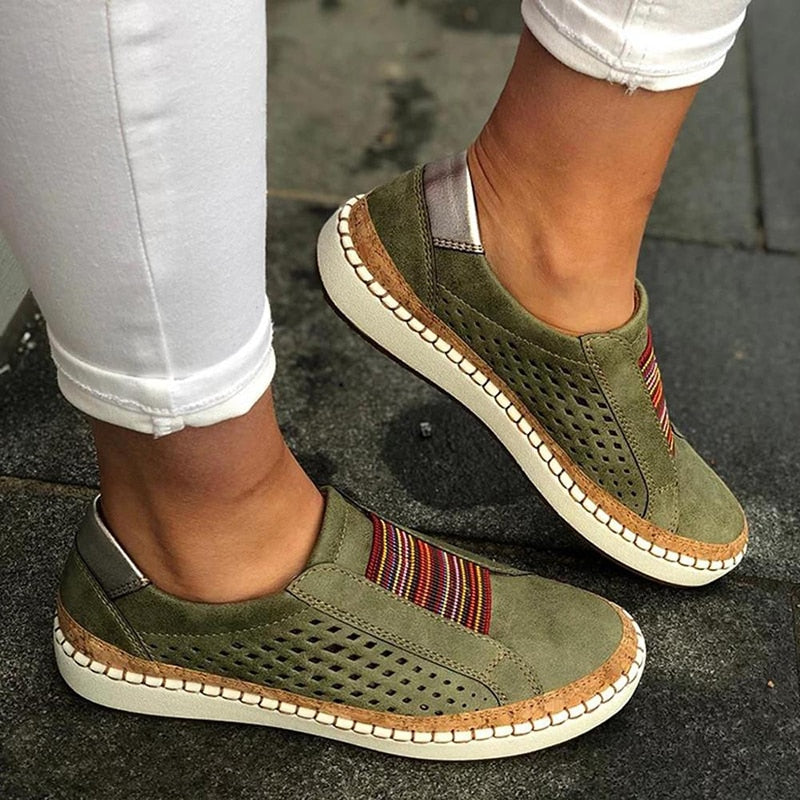 UrbanEase Perforated Slip-On Loafers