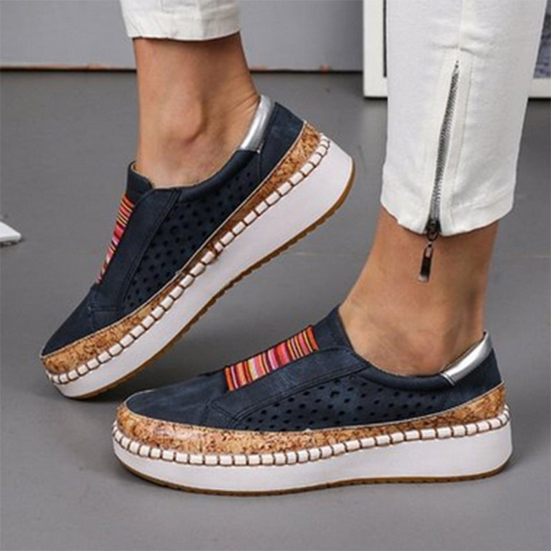 UrbanEase Perforated Slip-On Loafers
