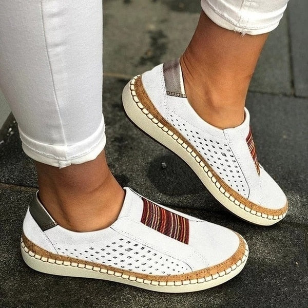 UrbanEase Perforated Slip-On Loafers