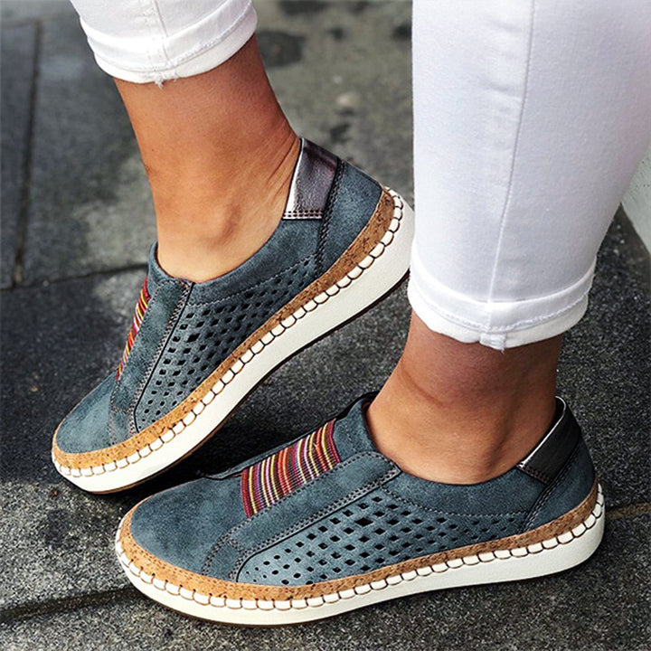 UrbanEase Perforated Slip-On Loafers